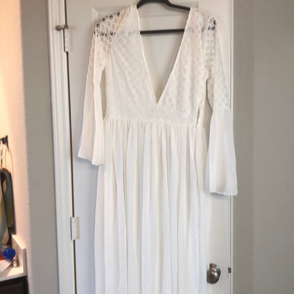 SHEIN White maxi dress XXL